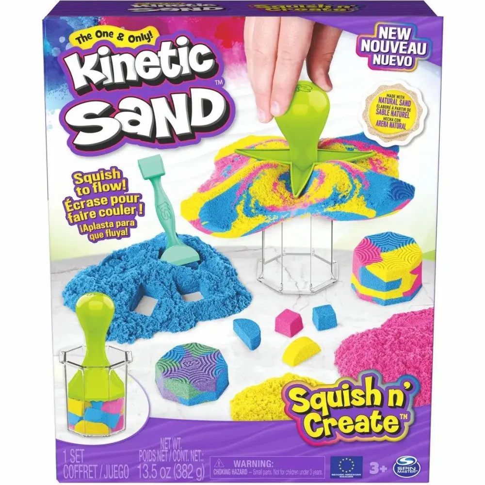 Kinetic Sand ® - Squish N'Create|Børn Taktil / Følesans|Anti-Stress Ting