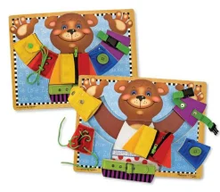 Melissa & Doug Klæd-mig-på træneplade| Vis Alle Varer (Særlige Behov)|Finmotorik