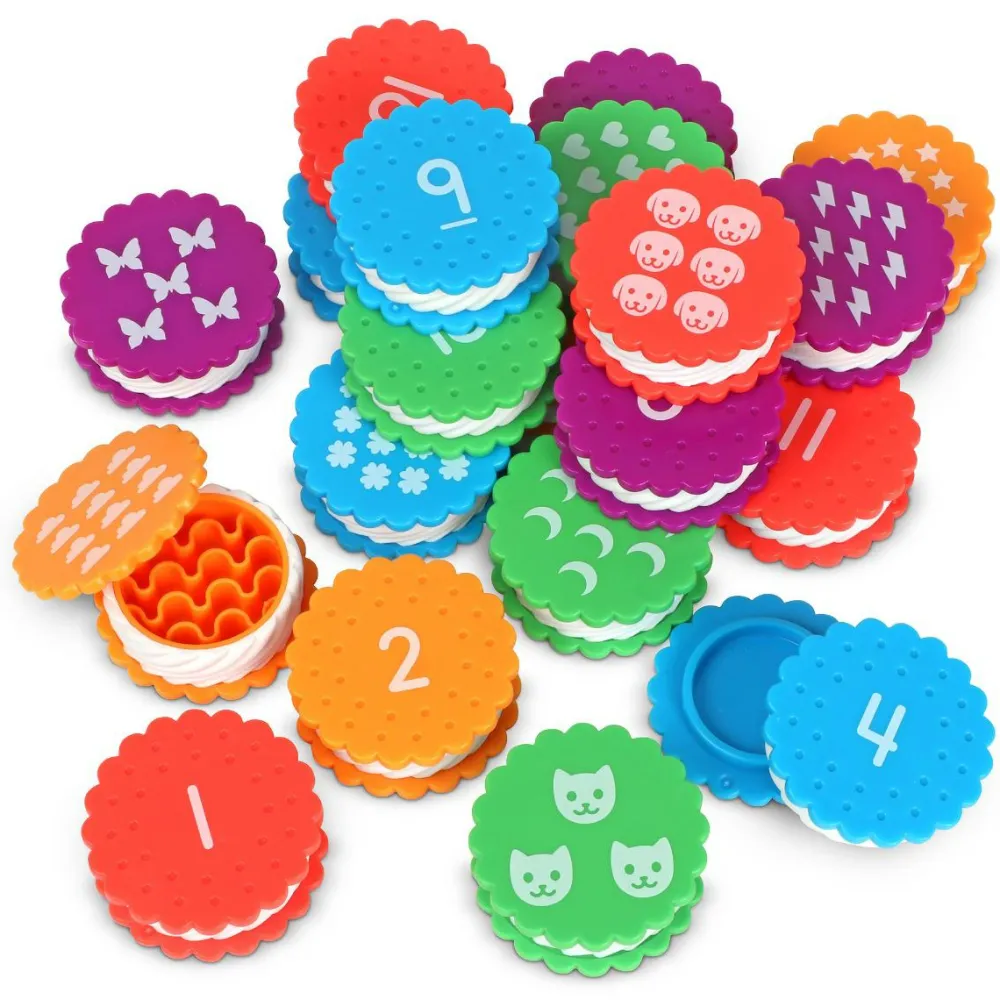 Learning Resources Klik & Lær - Cookies| Matematik & Leg|Sorterings- & Stablelegetøj