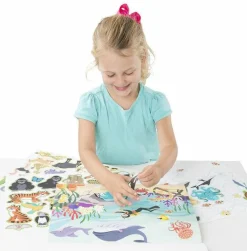 Melissa & Doug Klistermærkebog - Dyreliv| Legetøj Til Ferien|Dinosaur Legetøj