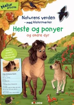Forlaget Bolden Klistermærkebog - Heste og ponyer og andre dyr| Legetøj Til Ferien|Tegne- & Malegrej
