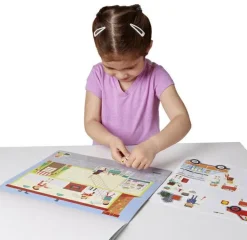 Melissa & Doug Klistermærkebog - Min by| Legetøj Til Ferien|Tegne- & Malegrej