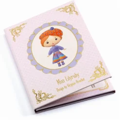 Djeco Klistermærkehæfte Tinyly - Klæd Miss Lilyruby på| Legetøj Til Ferien|Tegne- & Malegrej