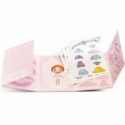 Djeco Klistermærkehæfte Tinyly - Klæd Miss Lilyruby på| Legetøj Til Ferien|Tegne- & Malegrej