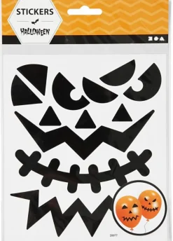 Creativ Company Klistermærker - Halloween ansigter, 1 ark| Halloween|Tegne- & Malegrej