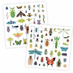 Djeco Klistermærker - Insekter, 160 stk| Insekt & Naturleg|Tegne- & Malegrej