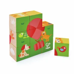 Hape Klodspuslespil m. 9 klodser - Dyrevenner| Puslespil|Tumlinge Legetøj