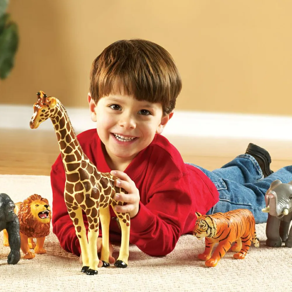 Learning Resources Kæmpe jungledyr, 5 stk| Tumlinge Legetøj|Dyrefigurer