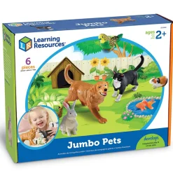 Learning Resources Kæmpe kæledyr, 6 stk| Tumlinge Legetøj|Dyrefigurer