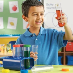 Learning Resources Kæmpe reagensglas med stativ, 6 stk.| Logik & Talforståelse|Naturvidenskab