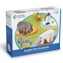 Learning Resources Kæmpe zoodyr, 5 stk| Tumlinge Legetøj|Dyrefigurer