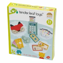 Tender Leaf Kreditkort terminal, 21 dele| Økologisk Eller Bæredygtig|Trælegetøj
