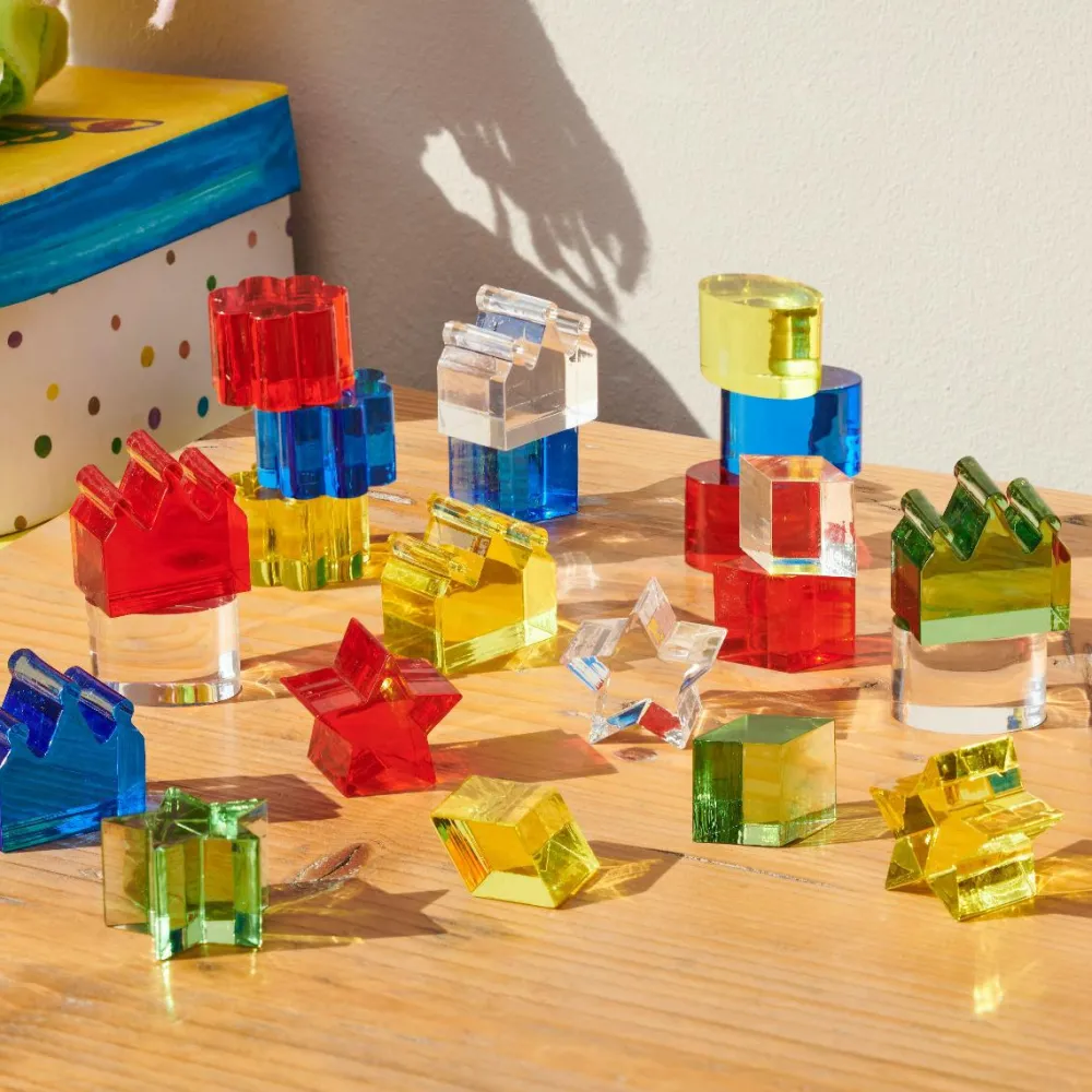 tickit® Krystalformer - Farve, 30 dele| Montessori|Lysborde