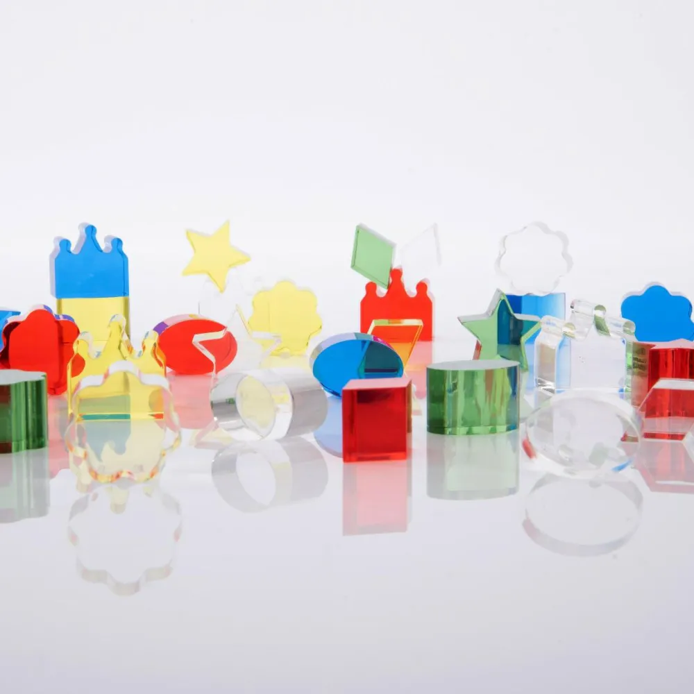 tickit® Krystalformer - Farve, 30 dele| Montessori|Lysborde