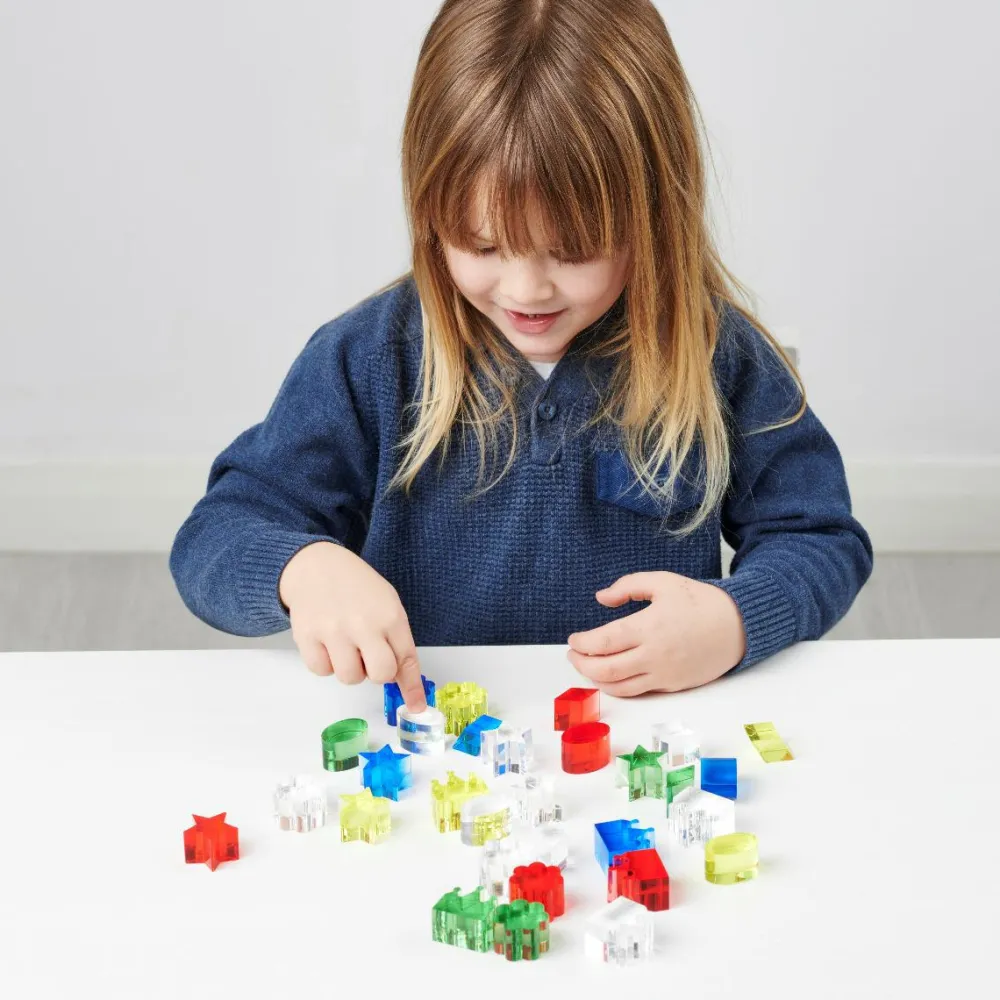 tickit® Krystalformer - Farve, 30 dele| Montessori|Lysborde