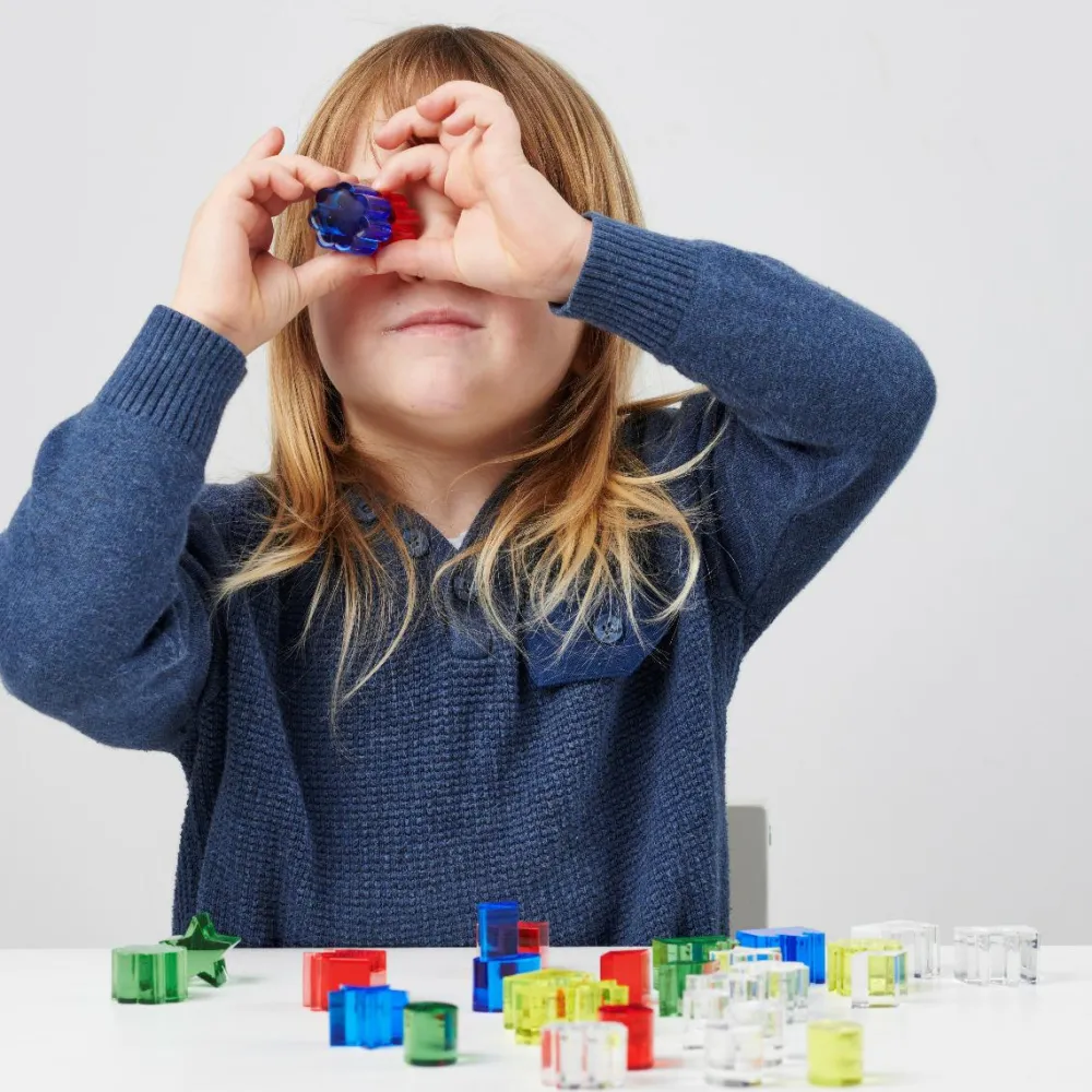 tickit® Krystalformer - Farve, 30 dele| Montessori|Lysborde