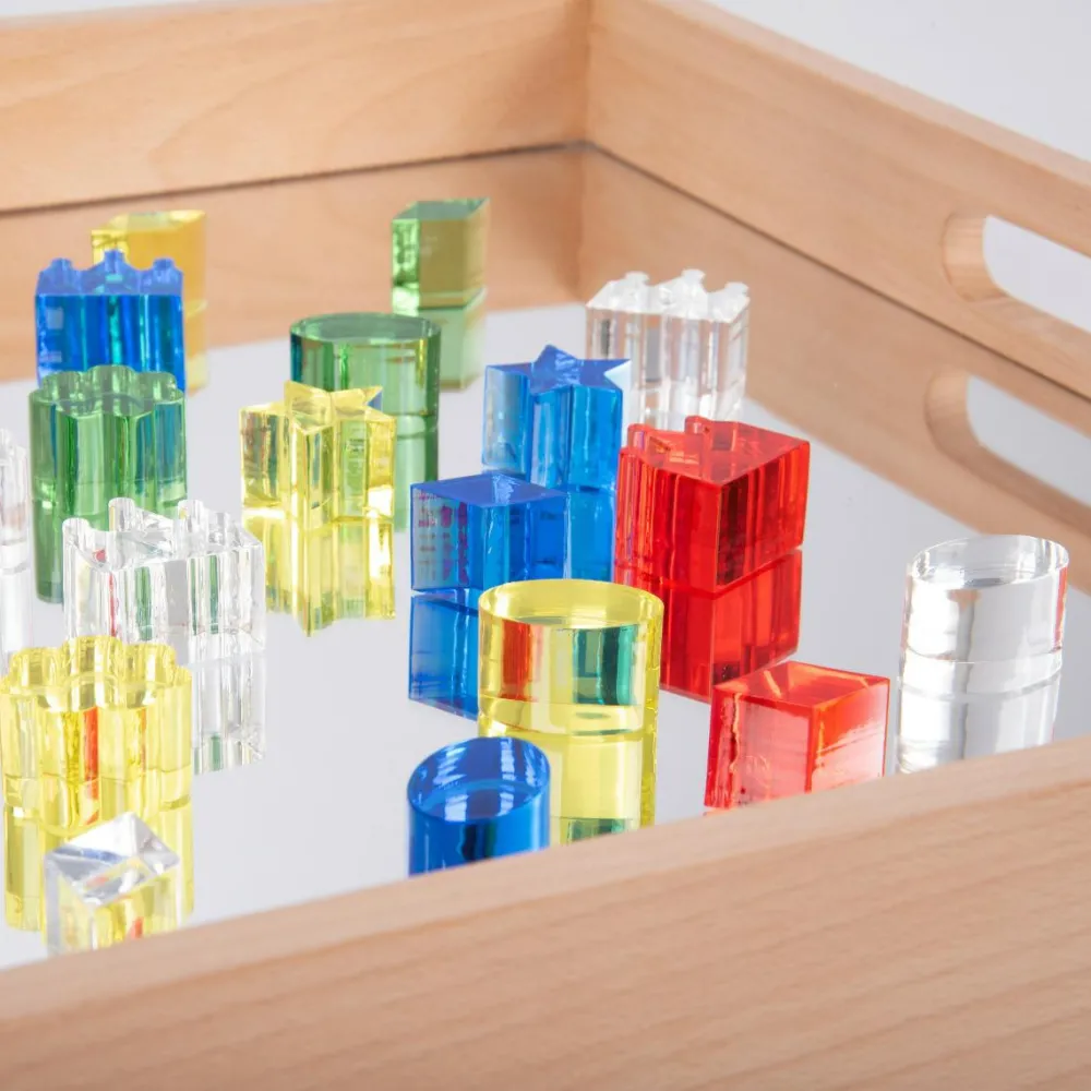 tickit® Krystalformer - Farve, 30 dele| Montessori|Lysborde