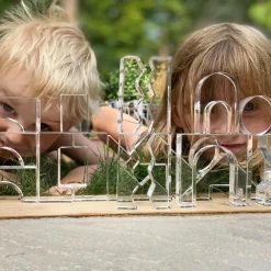 tickit® Krystalformer - Transparent, 25 stk| Montessori|Lysborde