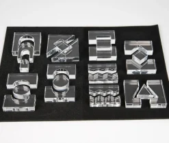 tickit® Krystalformer - Transparent, 25 stk| Montessori|Lysborde