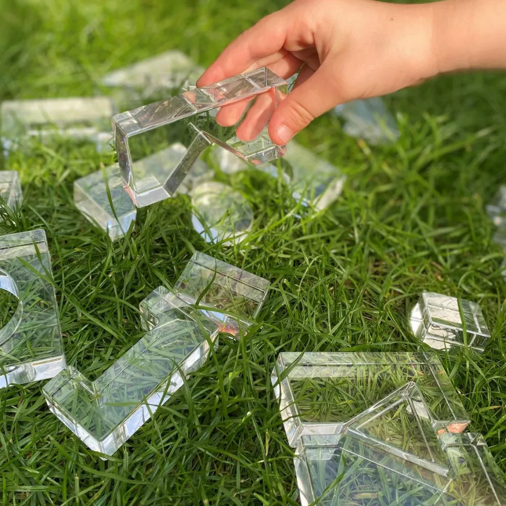 tickit® Krystalformer - Transparent, 25 stk| Montessori|Lysborde