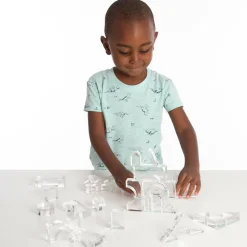 tickit® Krystalformer - Transparent, 25 stk| Montessori|Lysborde
