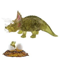 Krystalpuslespil m. 61 brk. - Triceratops|Børn Til Børneværelset|Dinosaur Legetøj