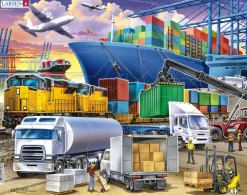 Larsen puslespil - Containerhavn, 37 brikker| Puslespil