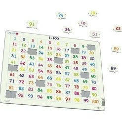 Larsen Puslespil - Tæl til 100| Matematik & Leg|Puslespil