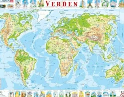 Larsen puslespil - Verdenskort| Naturvidenskab|Puslespil