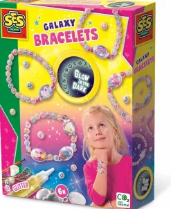 SES Creative Lav dine egne Glow in the dark-armbånd| Lav Selv Smykker|Kreativ Leg
