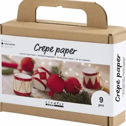 Creativ Company Lav julepynt af crepepapir, 9 stk| Jul
