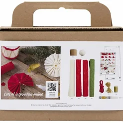 Creativ Company Lav julepynt af crepepapir, 9 stk| Jul