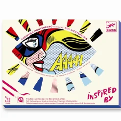 Djeco Lav kunst som Roy Lichtenstein (overføring)| Voksenværk|Kreativ Leg