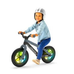 Chillafish Løbecykel BMXie GLOW - Antracit (2-5 år)| Løbecykler|Tumlinge Legetøj
