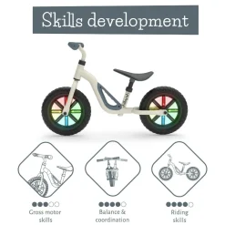 Chillafish Løbecykel Charlie GLOW - Beige (18 mdr - 4 år)| Tumlinge Legetøj|Løbecykler