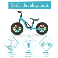 Chillafish Løbecykel Charlie GLOW - Blå (18 mdr - 4 år)| Tumlinge Legetøj|Løbecykler