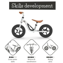 Chillafish Løbecykel Charlie - Sølv (18 mdr - 4 år)| Tumlinge Legetøj|Løbecykler