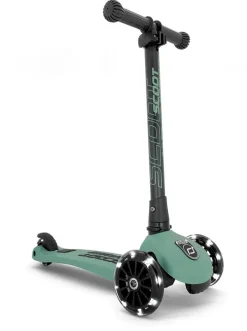 Scoot & Ride Løbehjul - Highwaykick 3 m. LED, Forest| Løbehjul