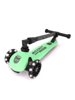 Scoot & Ride Løbehjul - Highwaykick 3 m. LED, Kiwi| Løbehjul