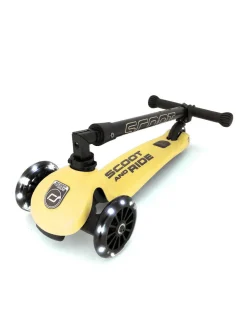 Scoot & Ride Løbehjul - Highwaykick 3 m. LED, Lemon| Løbehjul