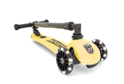 Scoot & Ride Løbehjul - Highwaykick 3 m. LED, Lemon| Løbehjul