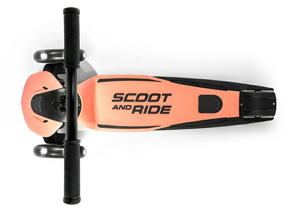 Scoot & Ride Løbehjul - Highwaykick 5 m. LED, Peach| Løbehjul