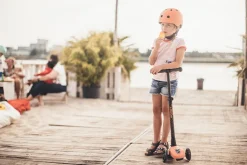 Scoot & Ride Løbehjul - Highwaykick 3 m. LED, Peach| Løbehjul