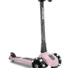 Scoot & Ride Løbehjul - Highwaykick 3 m. LED, Rose| Løbehjul