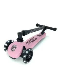 Scoot & Ride Løbehjul - Highwaykick 3 m. LED, Rose| Løbehjul