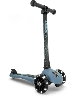 Scoot & Ride Løbehjul - Highwaykick 3 m. LED, Steel| Løbehjul