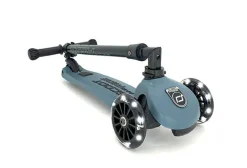Scoot & Ride Løbehjul - Highwaykick 3 m. LED, Steel| Løbehjul