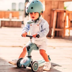 Scoot & Ride Løbehjul/Løbecykel - Highwaykick 1, Olive| Tumlinge Legetøj|Løbehjul