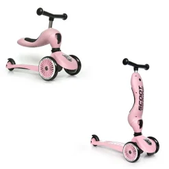 Scoot & Ride Løbehjul/Løbecykel - Highwaykick 1, Rosa| Grovmotorik|Tumlinge Legetøj