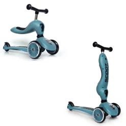 Scoot & Ride Løbehjul/Løbecykel - Highwaykick 1, Steele| Grovmotorik|Løbehjul